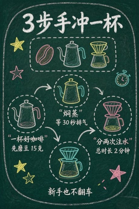 黑板教学风 · 画风示例